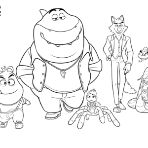 The bad guys coloring pages printable for free download