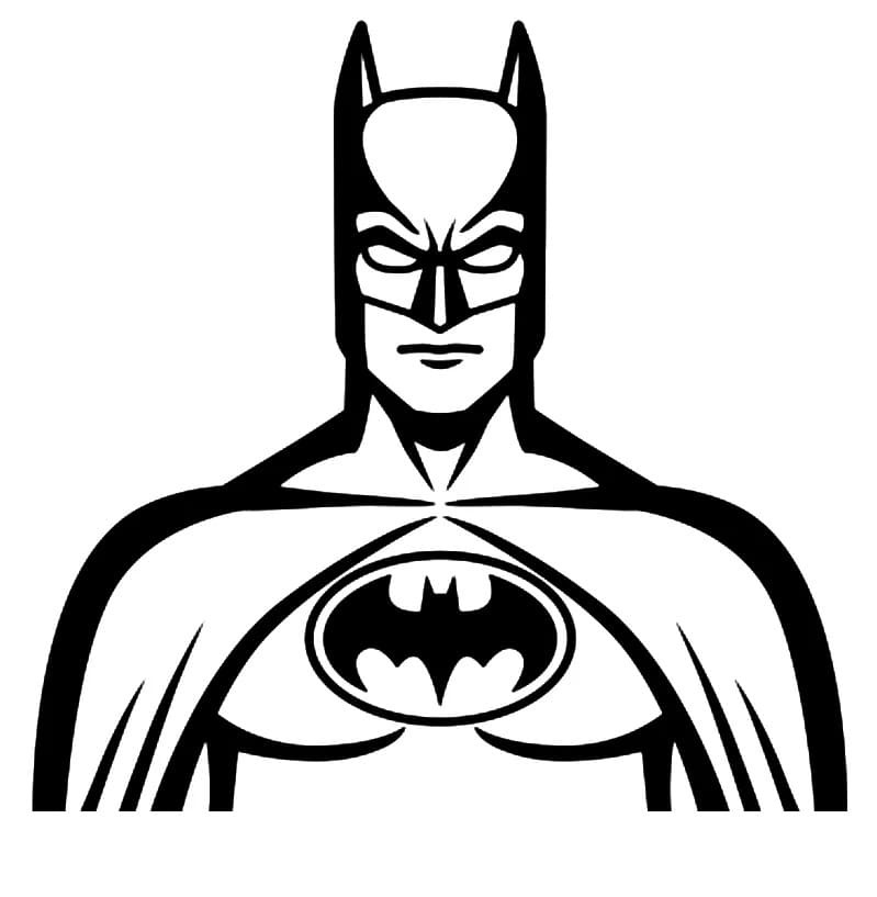 The batman coloring page