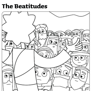 The beatitudes coloring page