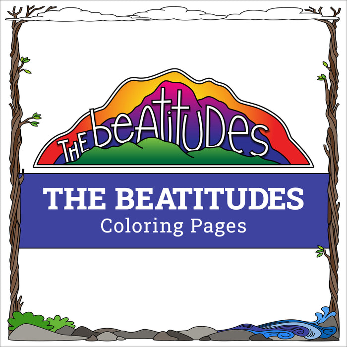 The beatitudes coloring pages â illustrated ministry