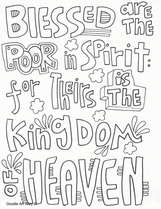 Sermon on the mount coloring pages