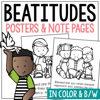 The beatitudes bible story coloring pages activity church bulletin board