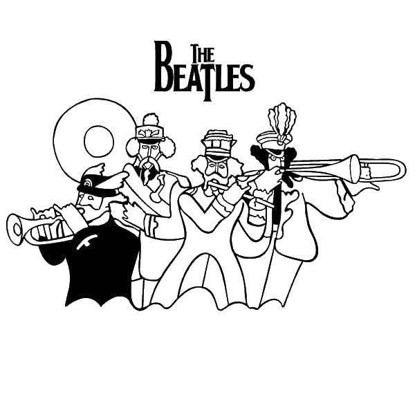 Online coloring pages coloring page the beatles coloring download print coloring page