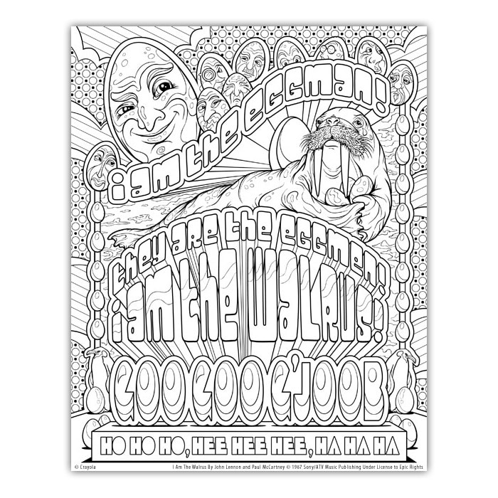 Joe lacey talks about his artwork for the crayola signatureâ coloring songbook lyrics by lennon mccartney