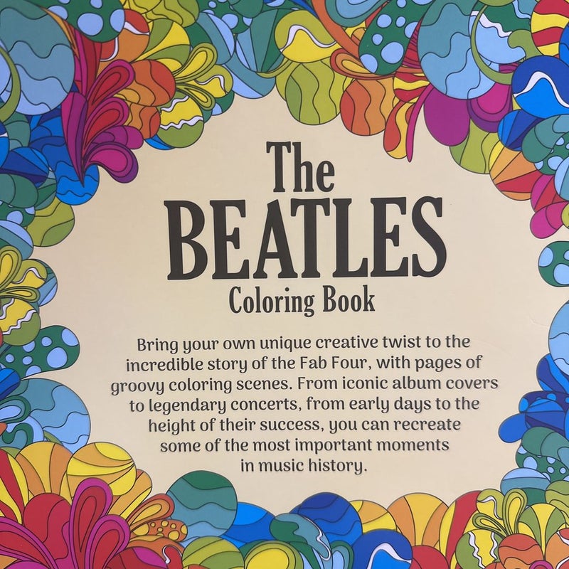 The beatles coloring book marker gift set by igloo books paperback