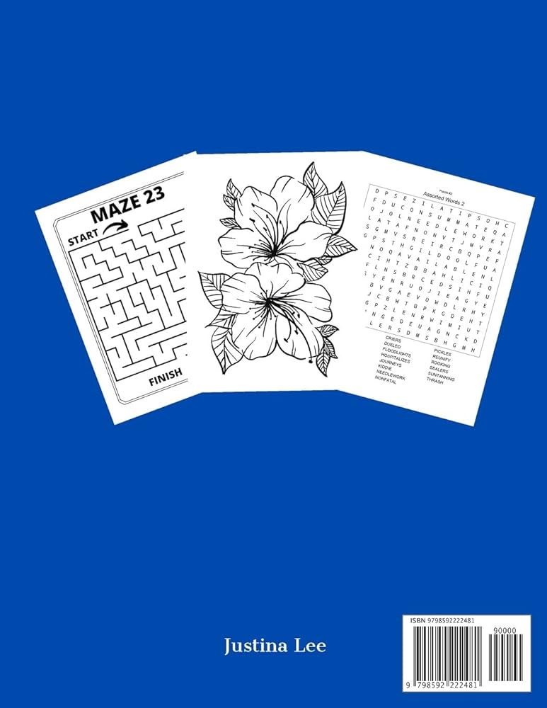 Easy and relaxing activities for seniors mazes word search loring pages big and large print puzzle book gift for adult people with dementia alzheimer arthritis and elderly women and men