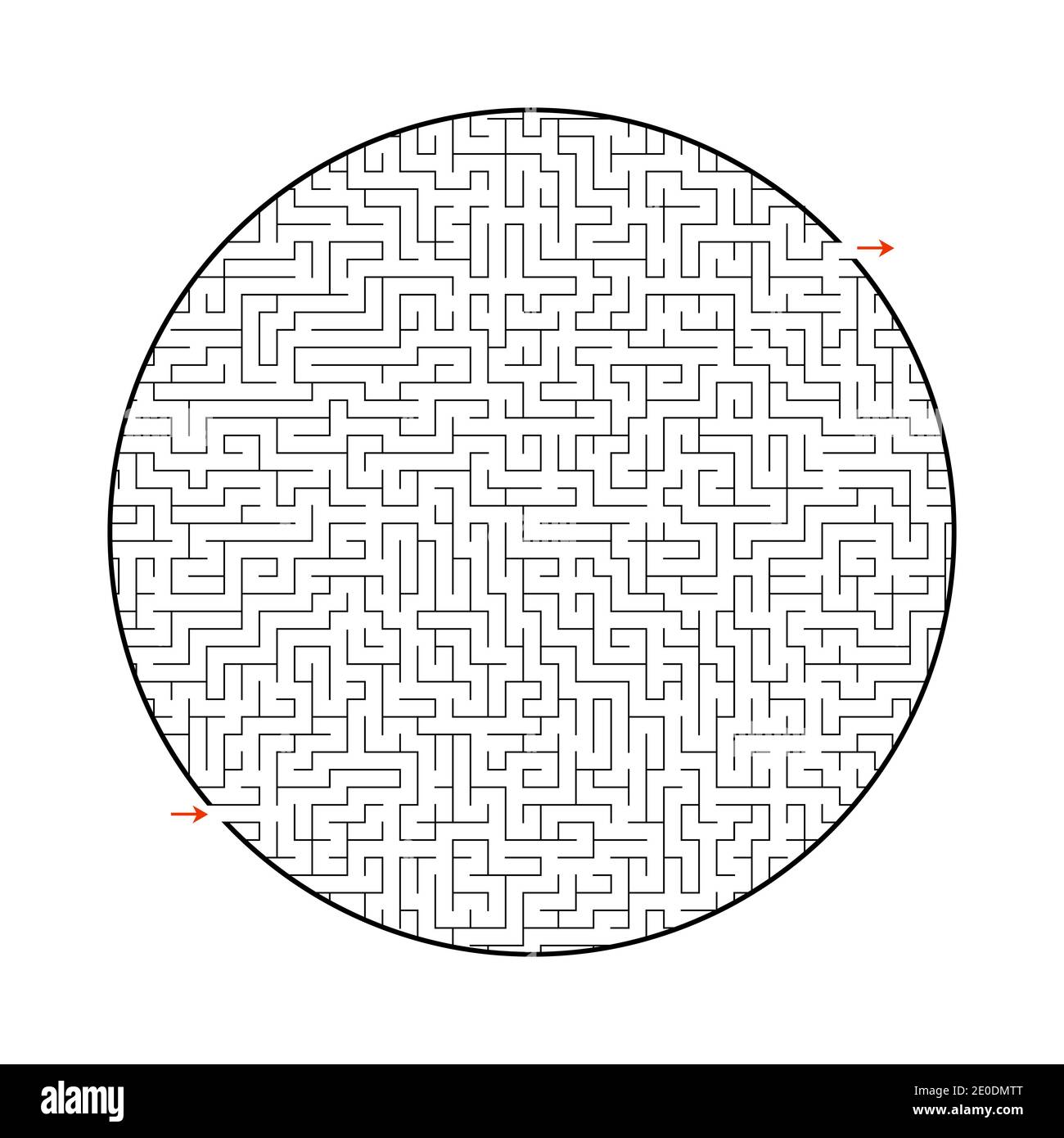 Difficult big maze game for kids and adults puzzle for children labyrinth conundrum find the right path flat vector illustration stock vector image art