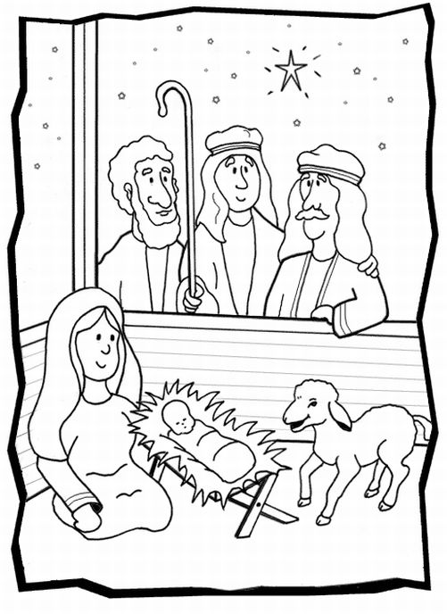 Baby jesus coloring pages