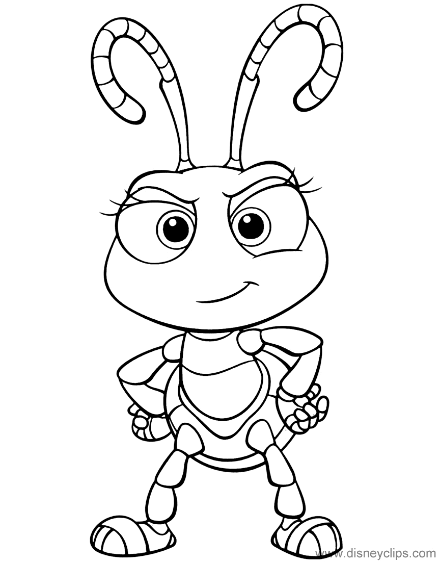 A bugs life coloring pages printable for free download