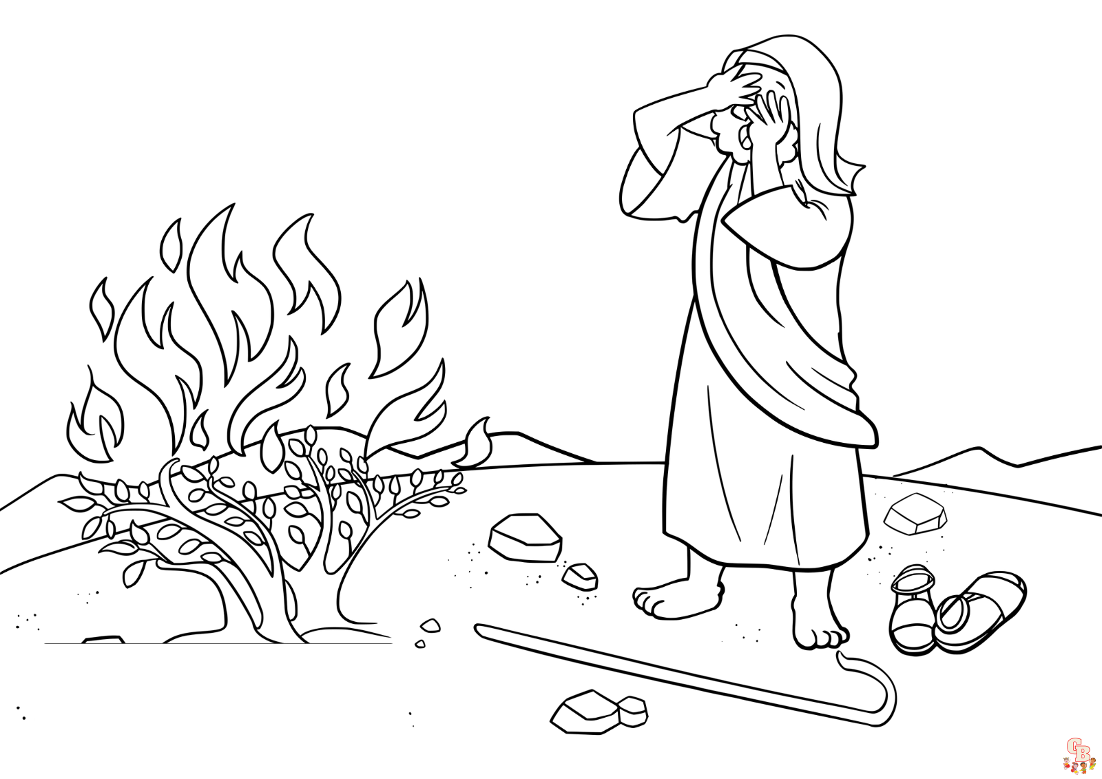 Moses coloring pages free printable sheets for kids