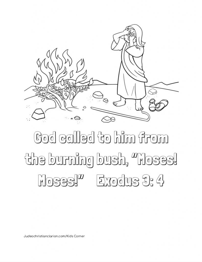 Moses and the burning bush