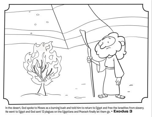 Moses and the burning bush