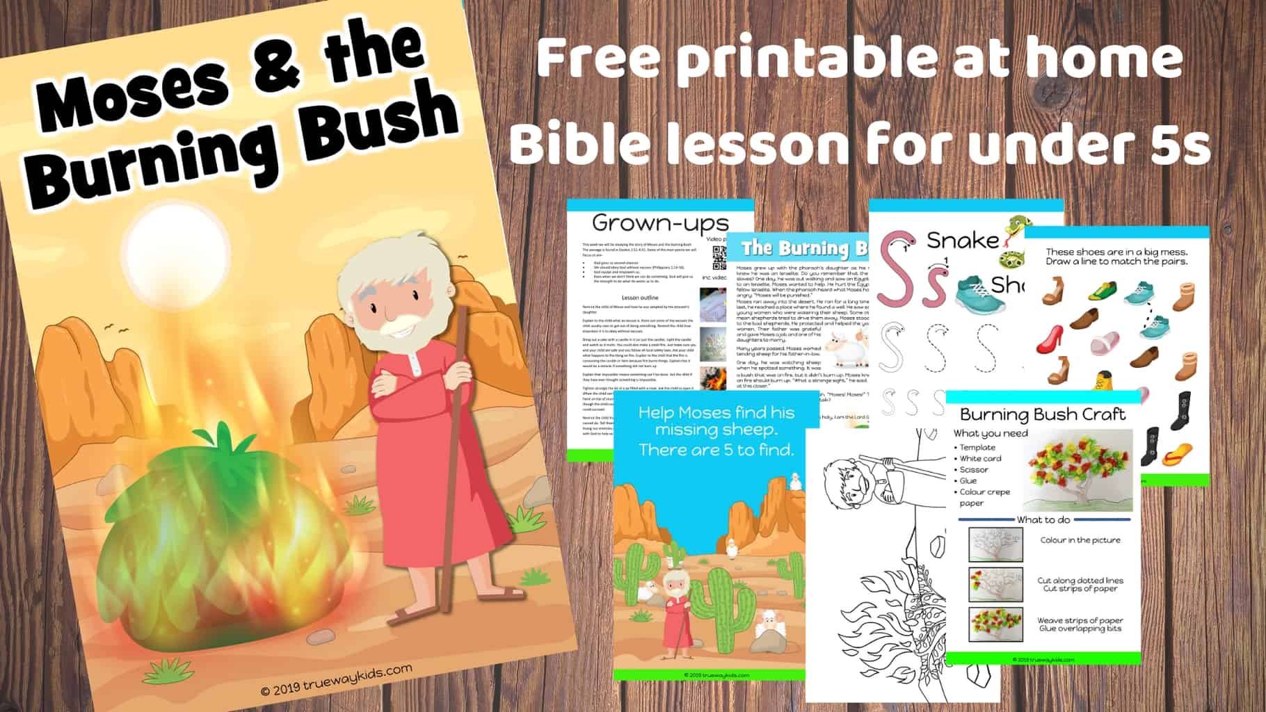 Moses and the burning bush