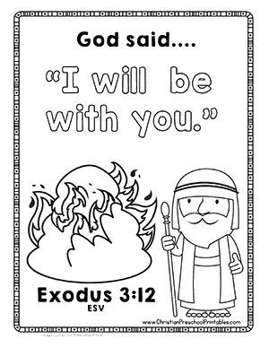 Moses bible printables