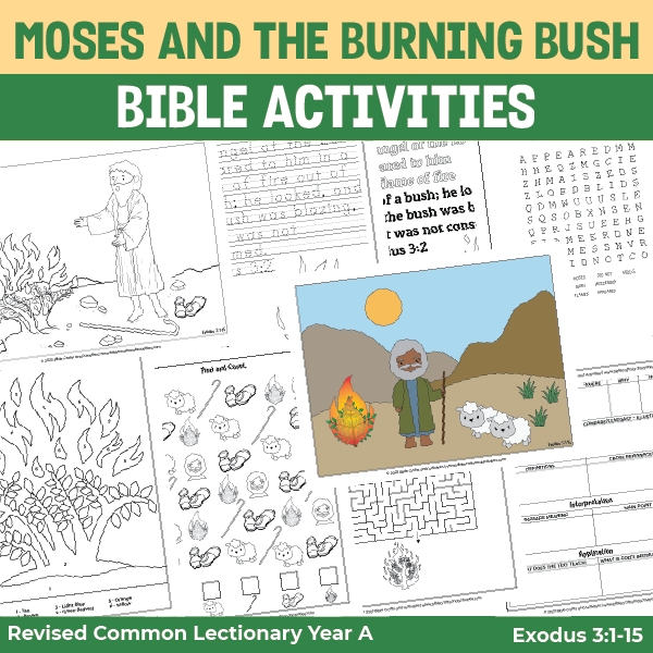 Moses and the burning bush exodus