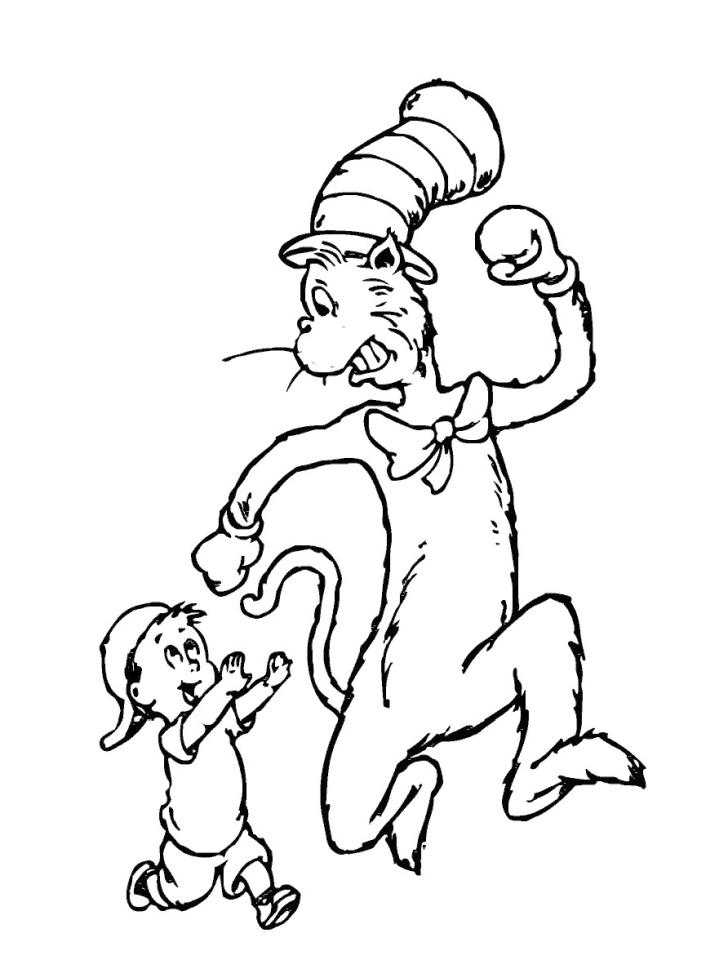 Get this dr seuss cat in the hat coloring pages ilk