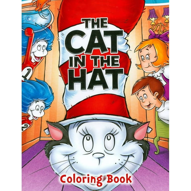 The cat in the hat coloring book paperback