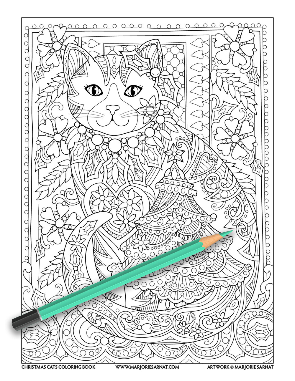 Christmas cats â marjorie sarnat design illustration