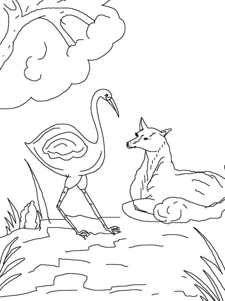 Stork coloring pages