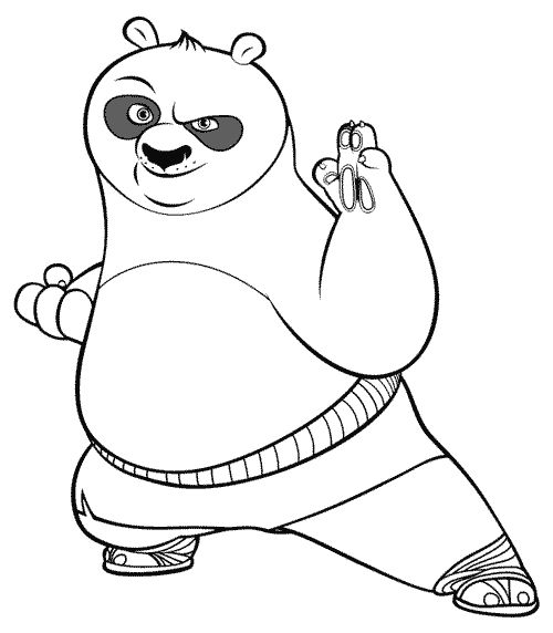 Free coloring pages panda coloring pages kung fu panda panda drawing