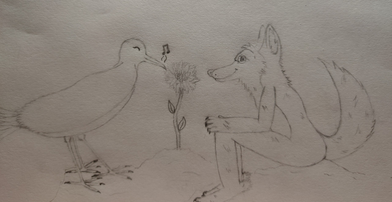 Crow and huskyðº gift by revagarasu