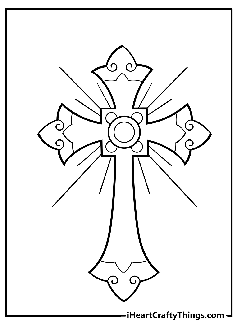 Printable cross coloring pages free printables