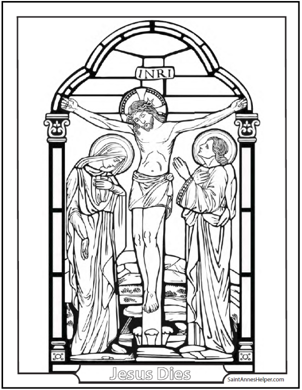 Good friday coloring page âïâï mount calvary jesus coloring pages