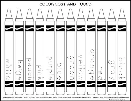 The day the crayons quit activities free printables