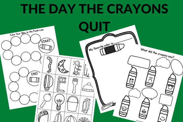 The day the crayons quit activities