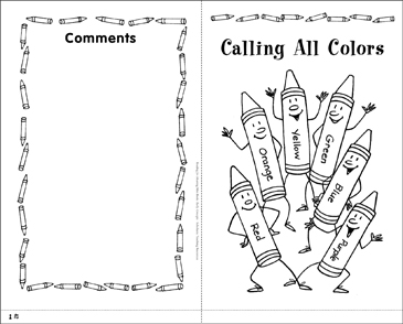 Calling all colors early concepts printable mini