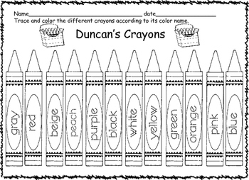 The day the crayons quit activity bundle by elis dual language resources