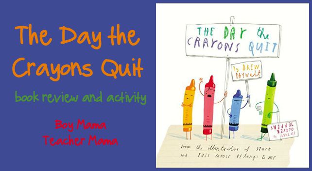 Book mama the day the crayons quit review and activity