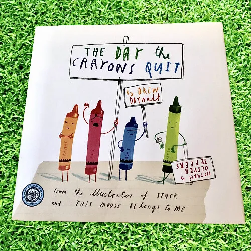 The day the crayons quit by drew daywalt hardcover book with dust cover