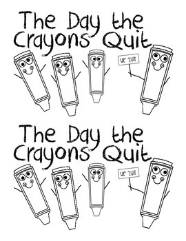 The day the crayons quit literacy center book literacy centers crayons quit book literacy unit