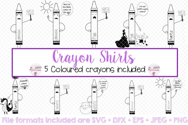 Crayon shirt svgs â diy with ellie