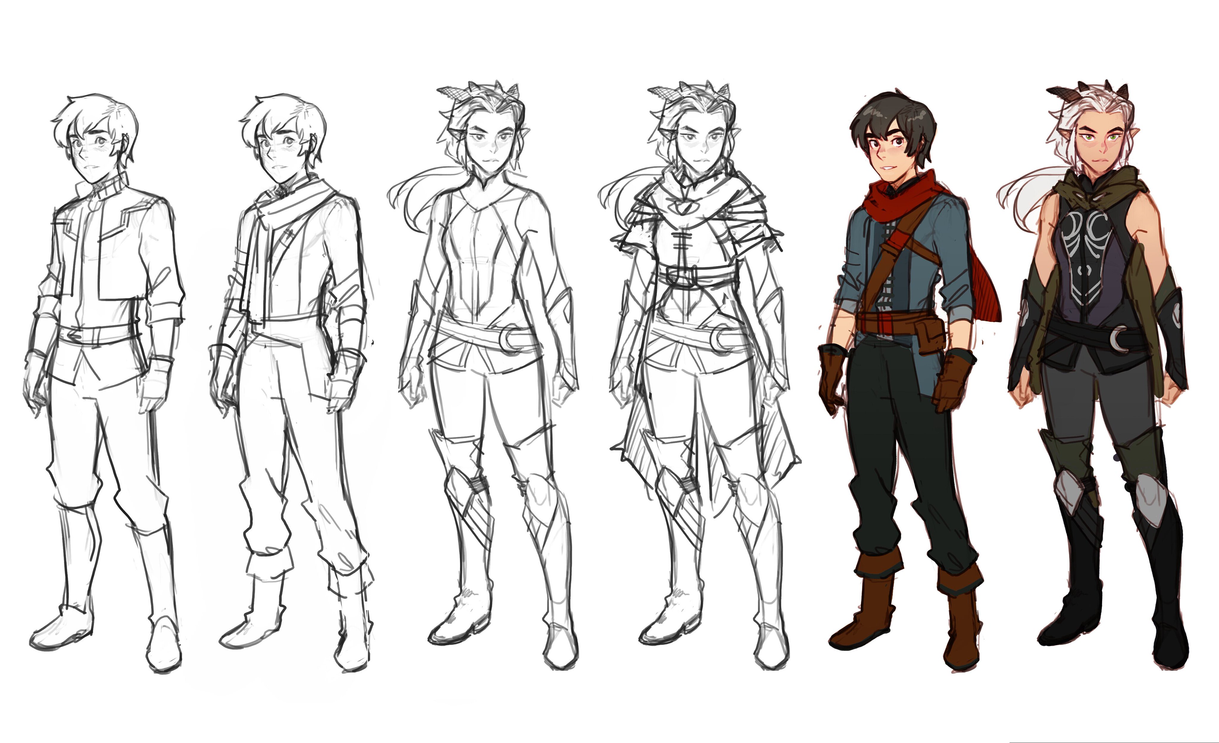 The dragon prince on x some of our early callum rayla and claudia concepts by ctchrysler thedragonprince httpstcopnmkjgrvu x