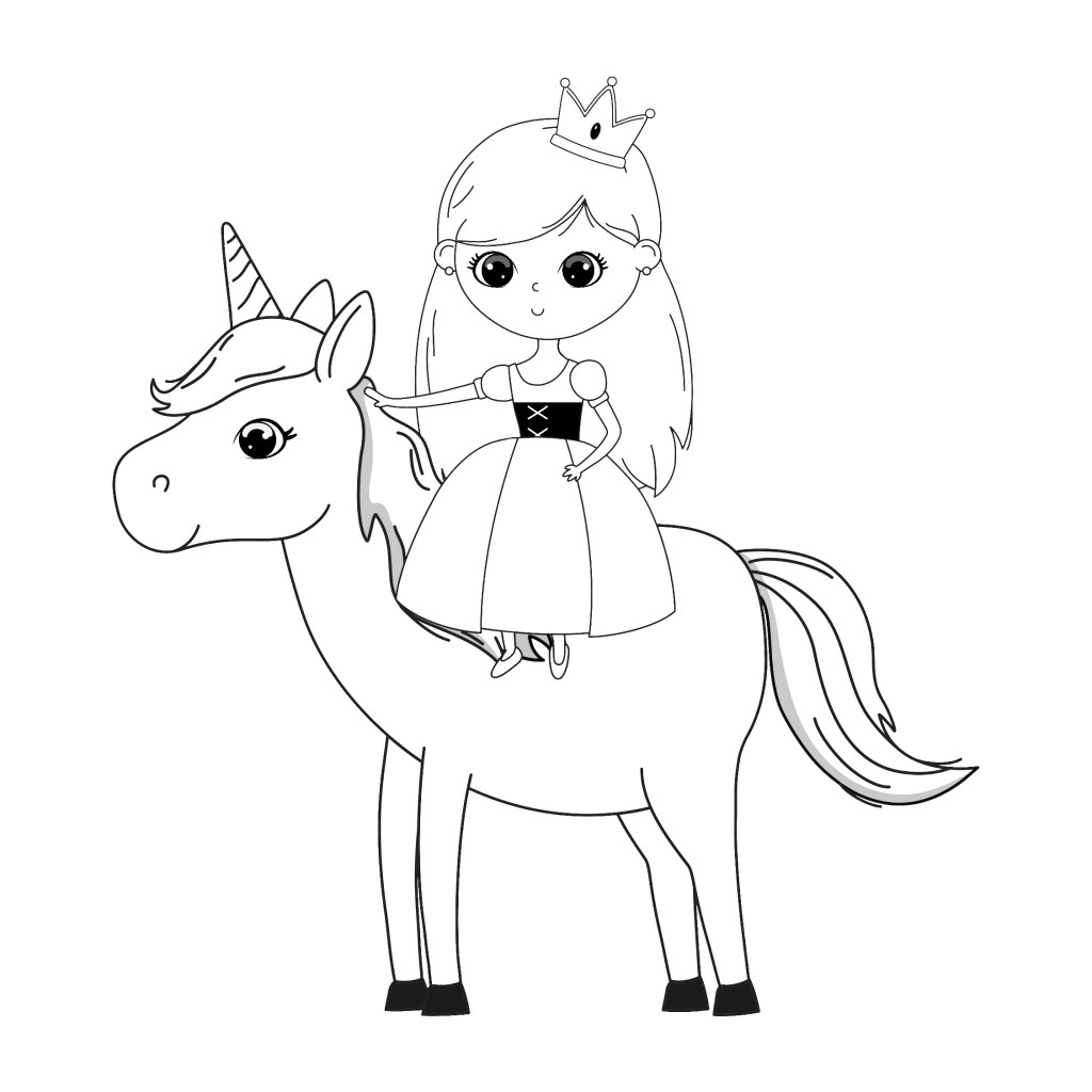 The cutest princess coloring pages for free