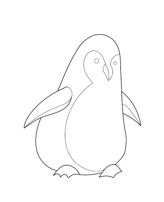 Penguin colouring image free colouring book for children â monkey pen store