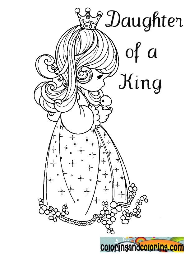 Daughter of a king precious moments coloring pages bear coloring pages jesus coloring pages