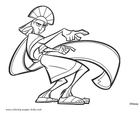 The emperors new groove coloring pages