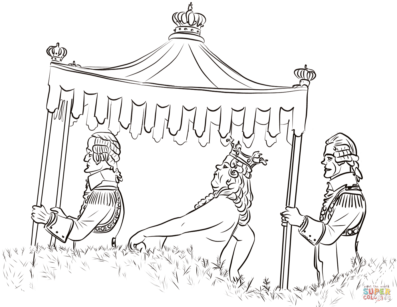 The emperors new clothes coloring page free printable coloring pages