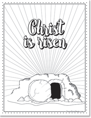 Free religious coloring pages for easter holy week