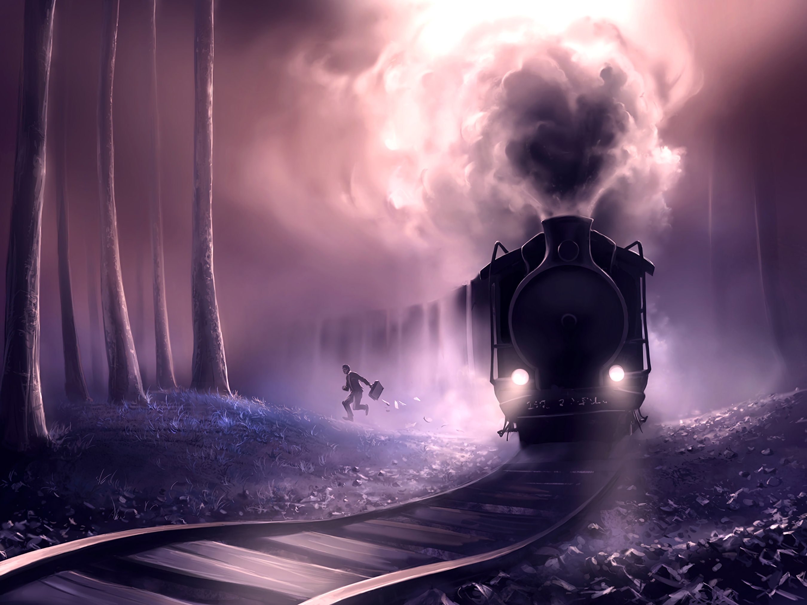 Steam train escape hd artist k wallpapers images backgrounds photos and pictures