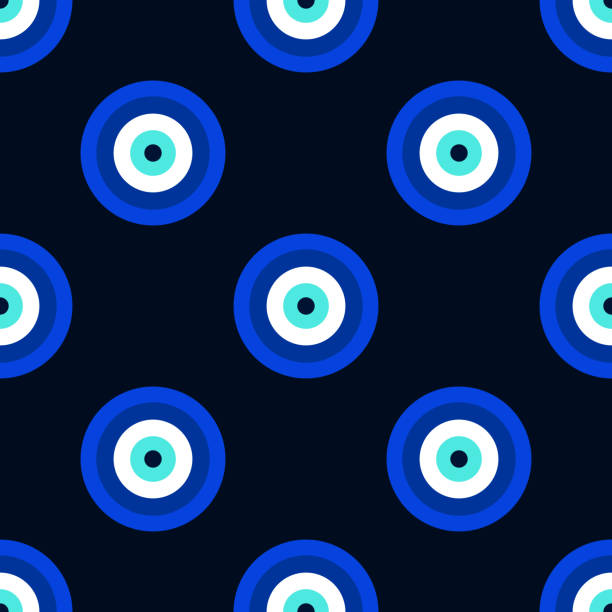 Download Blue Evil Eye Art iPhone Wallpaper