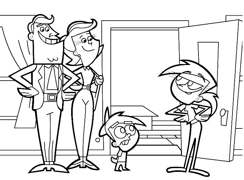 Fairly oddparents coloring pages