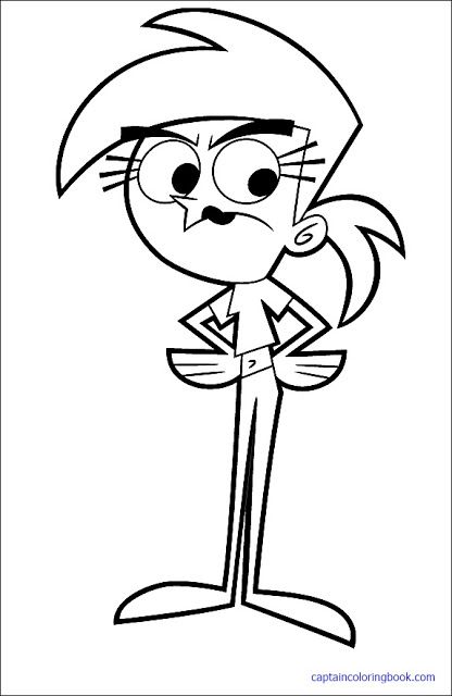 Fairly odd parents coloring pages