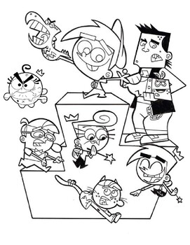 Wanda fairly odd parents coloring book