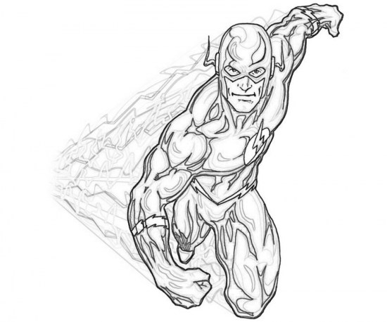 Free printable the flash coloring pages