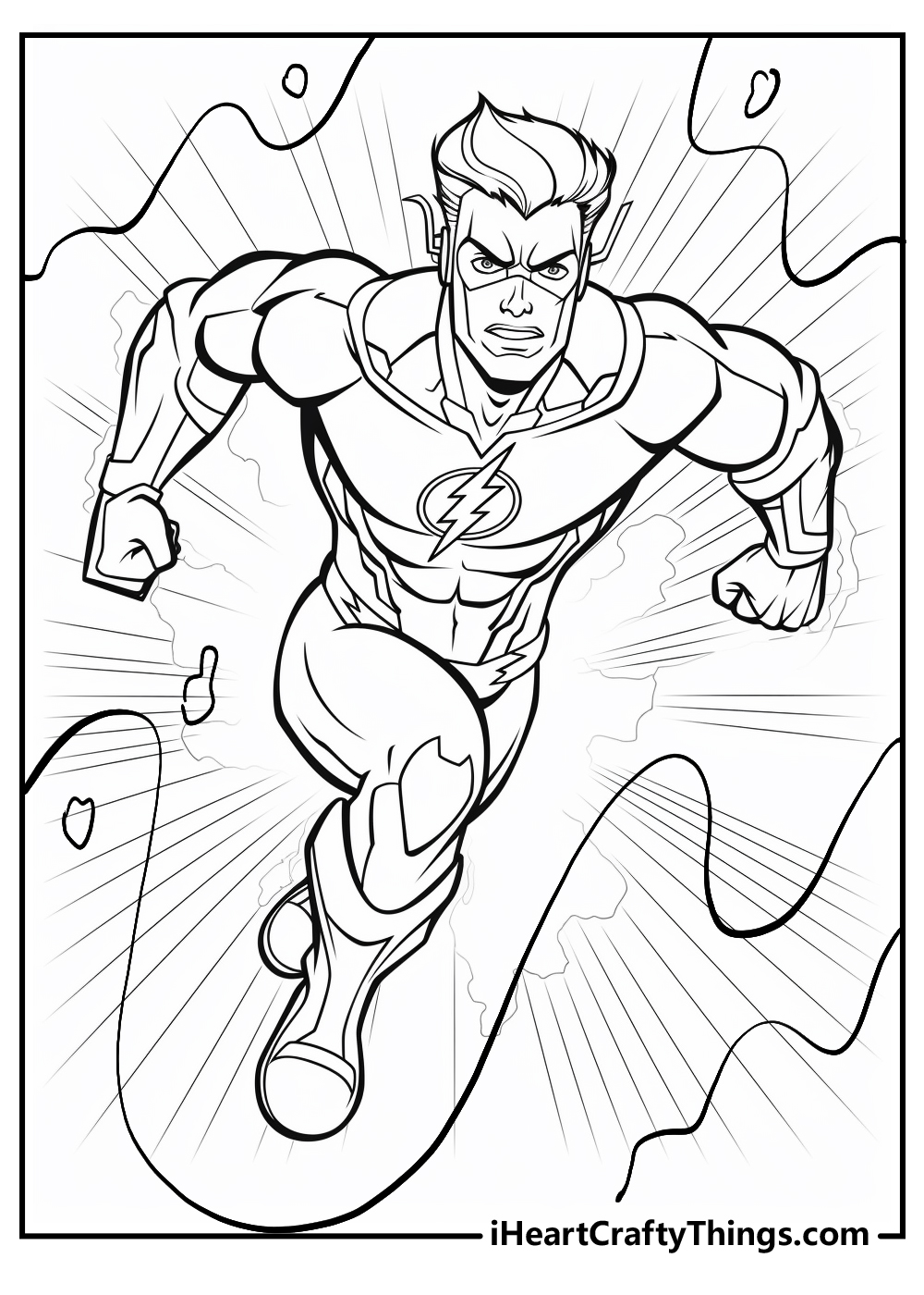 Printable the flash coloring pages updated