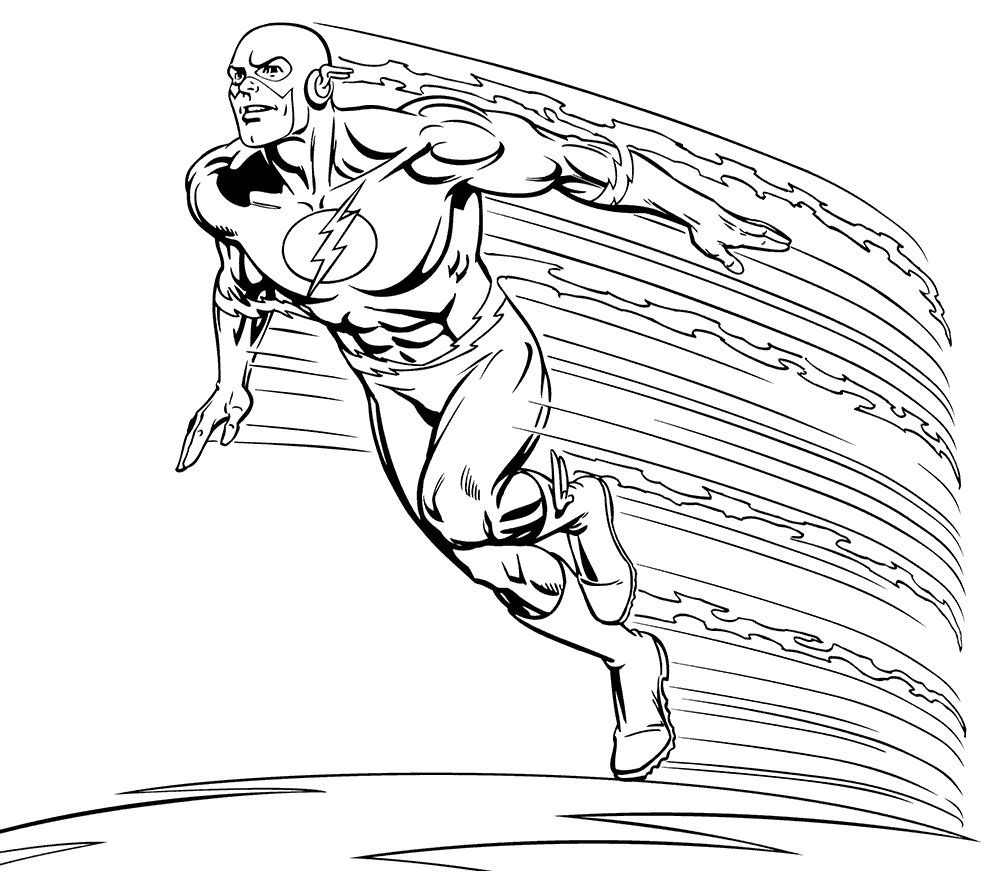 The flash coloring pages printable for free download